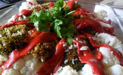 Kırmızı Biberli Karnabahar Salatası