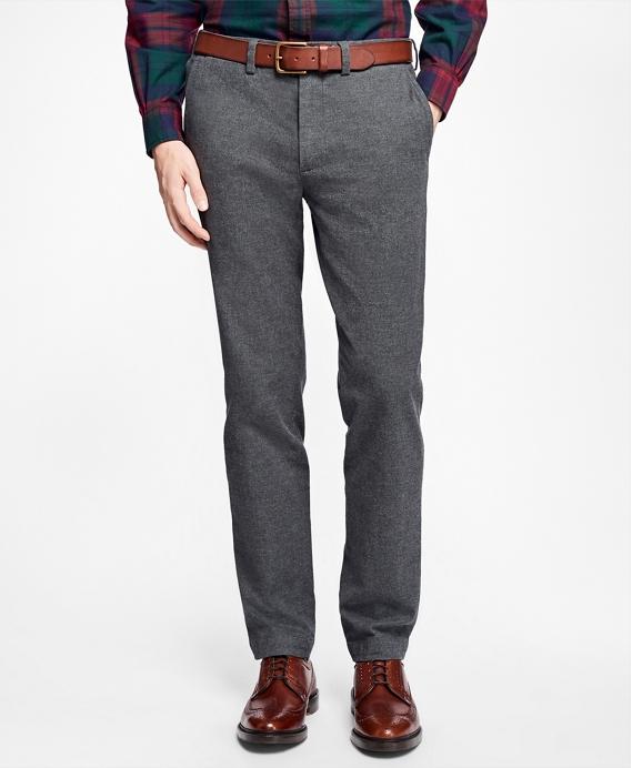 Brushed-Flannel Stretch Chinos