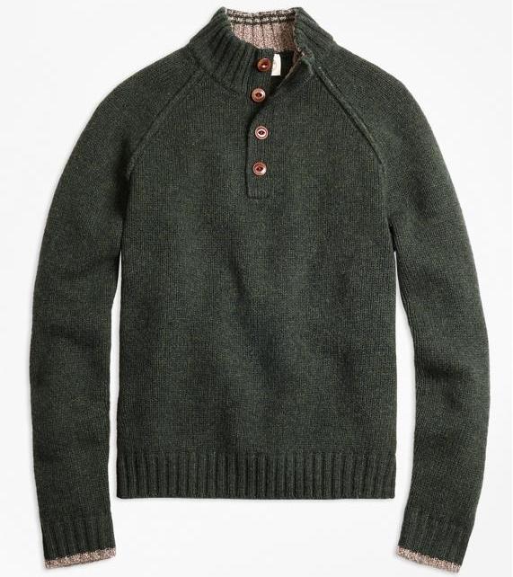 Wool Mockneck Sweater