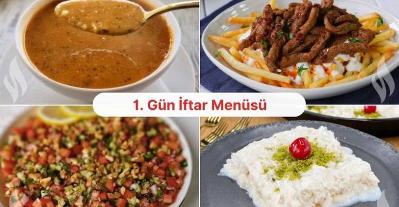 1. Gün İftar Menüsü: İftarda Sofra Hazırlığı