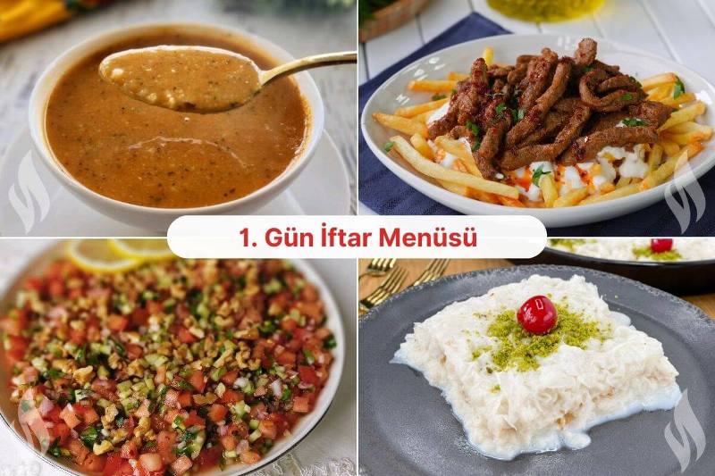 1. Gün İftar Menüsü